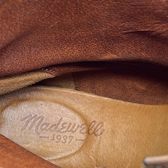 Madewell The Lowrider Biker Boot Weathered Leather in Apple Butter - Size 7 - Picture 10 of 10